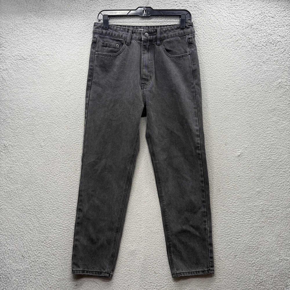 Dissh Denim Jeans Women's Size 10 Gray Black Mom Tapered Leg High Rise Classic